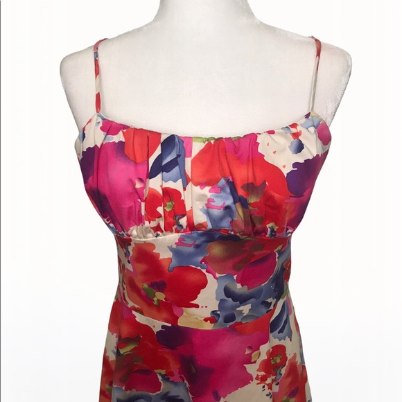 Alyn Paige 97% Cotton Floral Print Dress - 9/10 - Picture 6 of 16